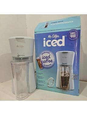 Mr. Coffee Iced Coffee Maker Single Serve White Model BVCM-ICMCG-R2